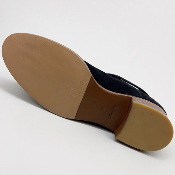 Louis Vuitton Chelsea ankle boots LV buckle navy blue nubuck 7 US or 37 EUR - Picture 9 of 14